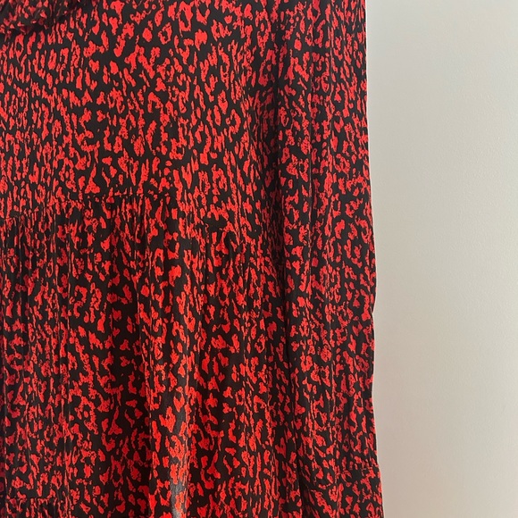 Zara long sleeve ruffle crepe mini dress - Picture 3 of 8